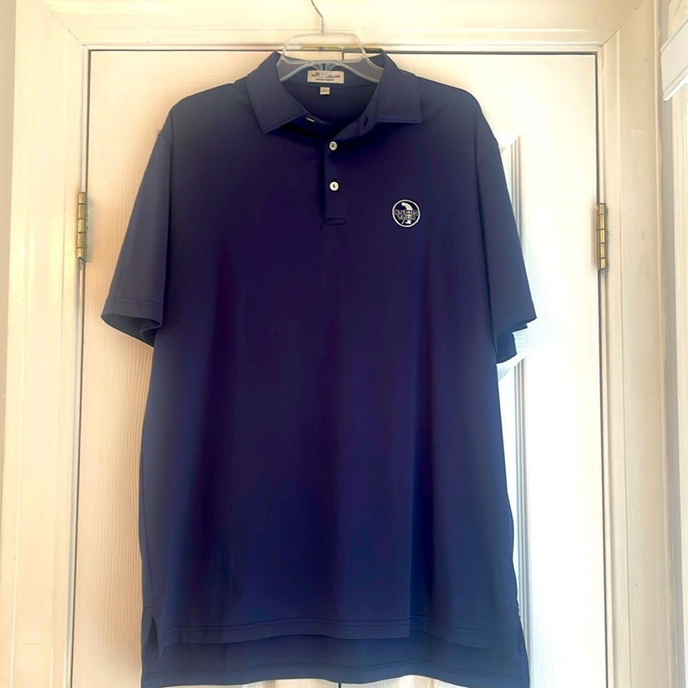 PETER MILLAR, NAVY SUMMER COMFORT, GOLF POLO SNEDS TOUR NEW SIZE LARGE